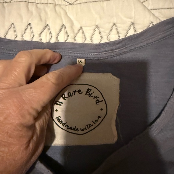 Women's Graphic Tee with Boot Design - Blue - Picture 2 of 3